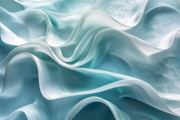 Fototapeta premium Integrate curved lines sparingly to add a sense of flow and elegance to a predominantly straight line design in turquoise, abstract , background