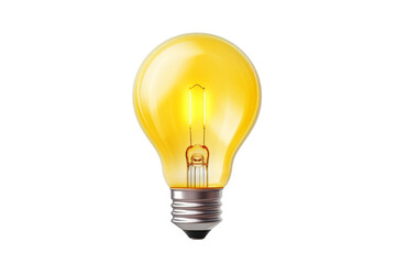 Radiant Idea: Illuminating Creativity. On a White or Clear Surface PNG Transparent Background.