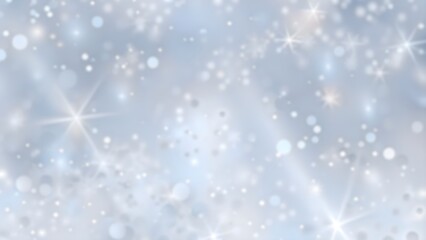 Background with Snowflakes and Bokeh Effect