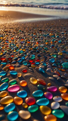 Obraz premium beautiful shimmering pebbles