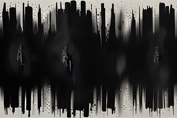 black and white paint splashes Generatve Ai