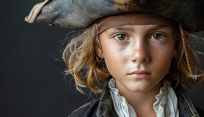 A boy dressed as a pirate 