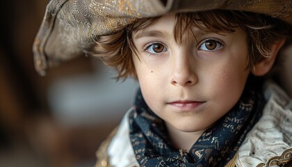 A boy dressed as a pirate