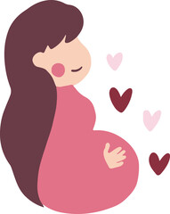 mother's day greeting illustration