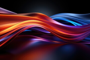 Fototapeta premium RGB lightning neon waving abstract background wallpaper