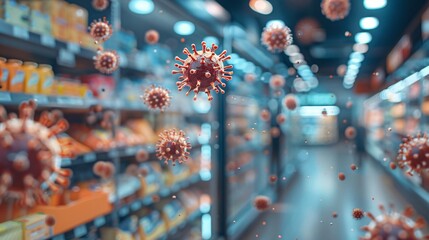 Detailed Virus Particle Visualization in Supermarket