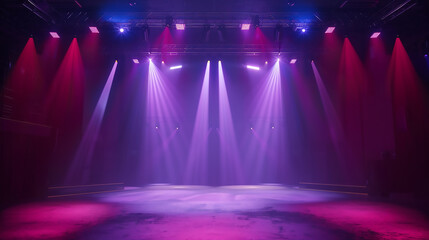 Modern dance stage light background with spotlight illuminated for modern dance production stage....