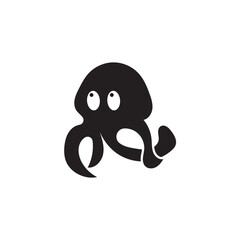 Octopus logo or symbol icon illustration design template