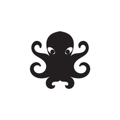 Octopus logo or symbol icon illustration design template