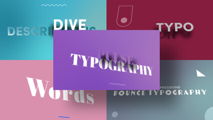 3D Chord Text Structures | Animated Titles with Control Panels