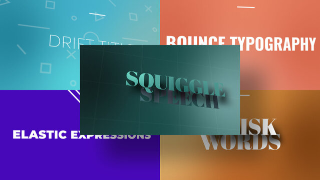 3D Comet Tail Text | Animated Titles with Control Panels