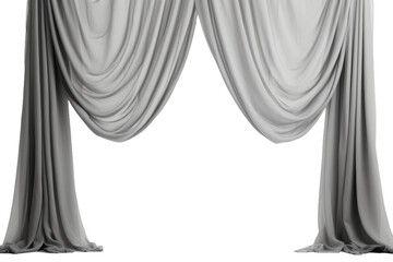 Ethereal Veil of Silence. On a White or Clear Surface PNG Transparent Background.