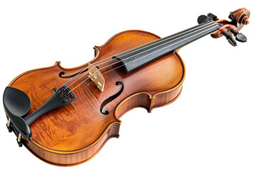 Fototapeta na wymiar Violin Instrument On Transparent Background.
