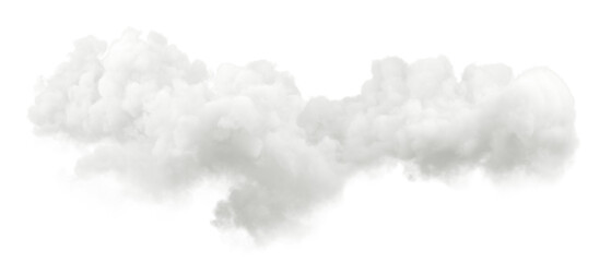 Imagination dreamy smooth clouds on transparent backgrounds 3d render png