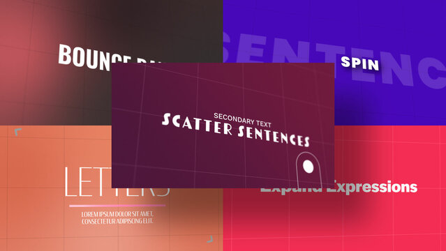 3D Depth Core Typography | Animated Titles with Control Panels