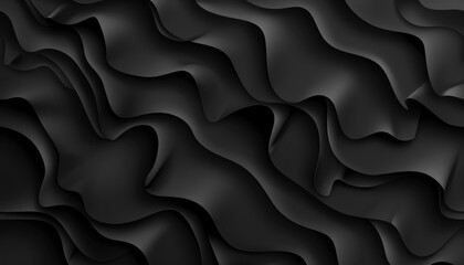 Seamless wavy texture on a black surface creating a dynamic pattern.