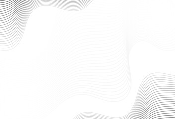 Wavy line memphis background, white and black 