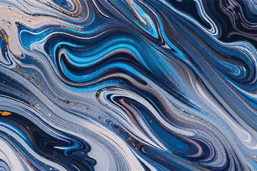 Abstract Fluid background. Blue abstract background. 