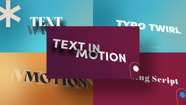 3D Dimensional Text Adventures | Animated Titles with Control Panels