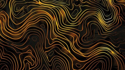 Abstract swirling gold and black patterns creating a hypnotic visual texture.