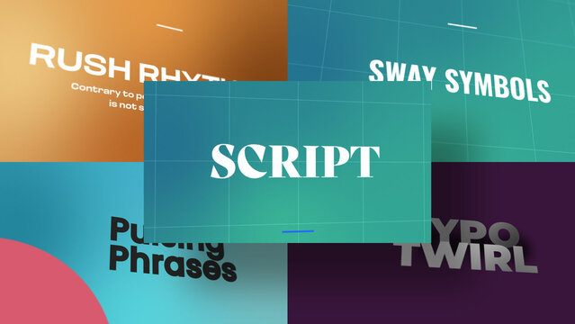 3D Expanding Text Horizons | Animated Titles with Control Panels