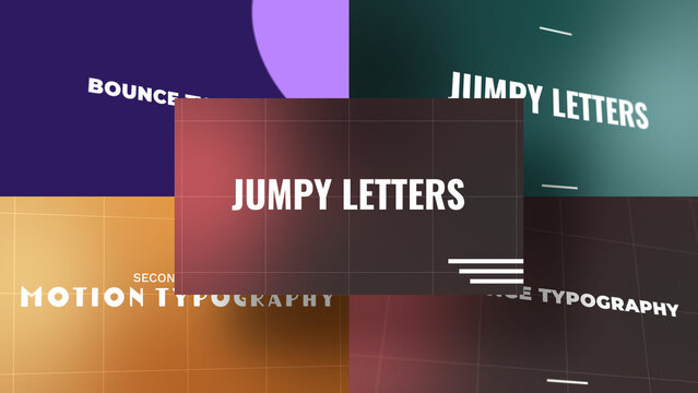 3D Floating Text Layers | Animated Titles with Control Panels