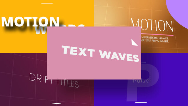 3D Frequency Text Fluctuations | Animated Titles with Control Panels