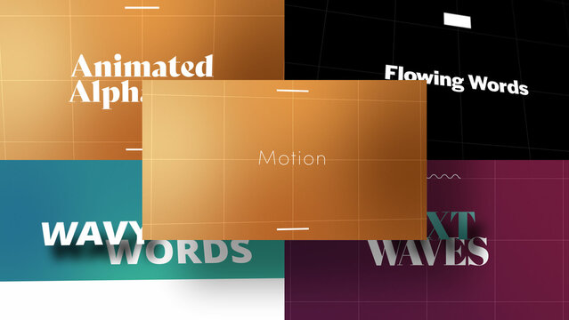 3D Fluid Typography Framework | Animated Titles with Control Panels