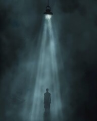 Inescapable Truths:A Solitary Figure Confronts Shadows of Their Past