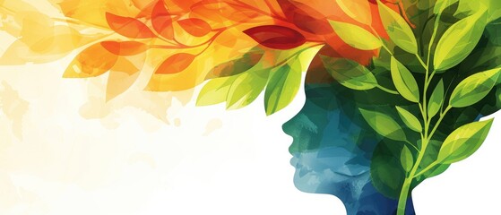 Detailed view of a mental health awareness brochure, education and advocacy