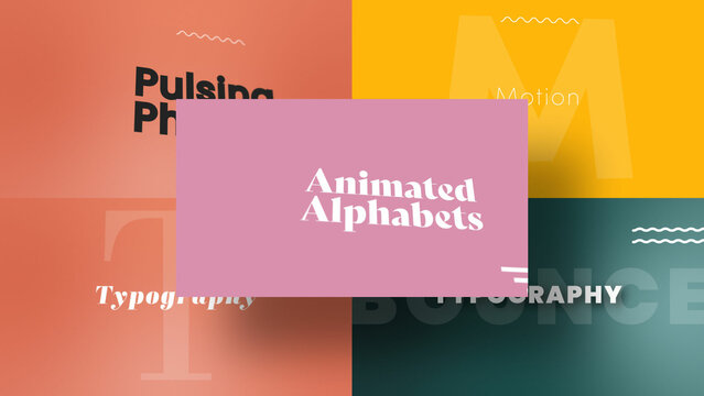 3D Lunar Text Patterns | Animated Titles with Control Panels
