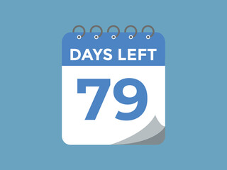 80 days to go countdown template. 80 day Countdown left days banner design. 80  Days left countdown timer
