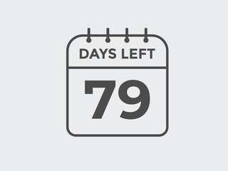 80 days to go countdown template. 80 day Countdown left days banner design. 80  Days left countdown timer
