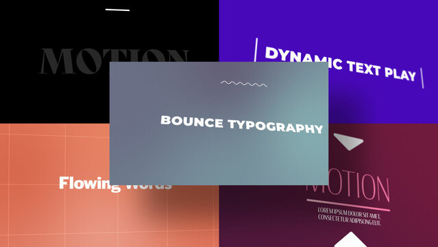 3D Monologue Text Flows | Animated Titles with Control Panels