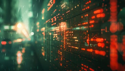 Obraz premium Dynamic digital technology background