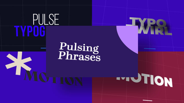 3D Rotating Typography Matrix | Animated Titles with Control Panels
