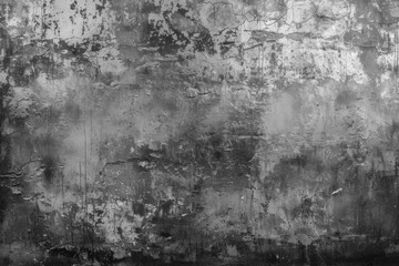 Fototapeta premium Gray grunge concrete wall texture, monochrome backdrop, weathered rough surface