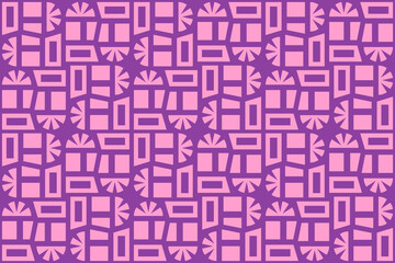 Abstract seamless pink and purple geometric pattern