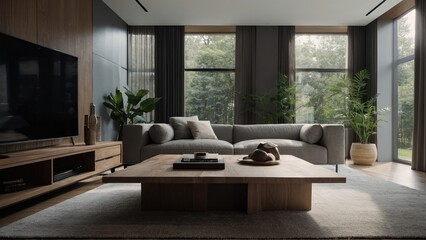 modern comfortable living room