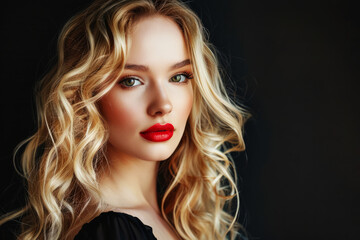 Fototapeta premium portrait of a beautiful blonde woman