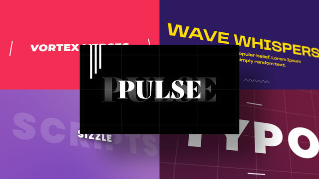 3D Suspended Type Frames | Animated Titles with Control Panels