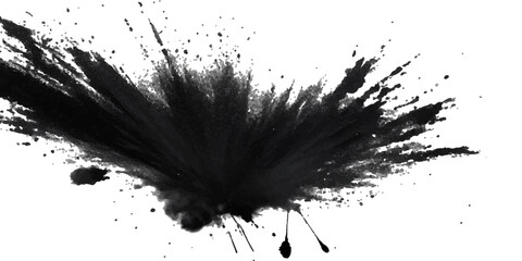 Paint stains black blotch background. Grunge Design Element. Brush Strokes. Vector illustration	