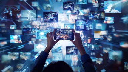 Video Marketing Excellence, video marketing excellence with an image showing captivating video content being shared across social media platforms