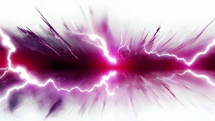 Lightning background. Flashes of lightning from the center  isolated on background 