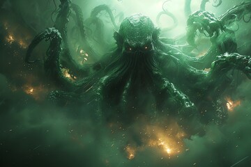 The Eldritch Abomination A cosmic horror from beyond the stars