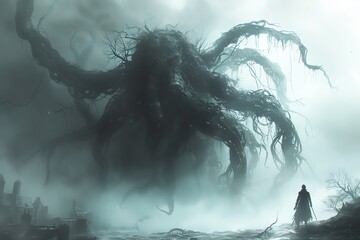 The Eldritch Abomination A cosmic horror from beyond the stars