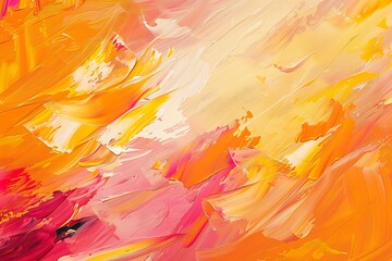 Abstract mango dreams pallet painting background.	