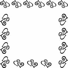  Digital paper, heart paper, seamless paper, seamless pattern, pattern, boho, boho pattern, paper