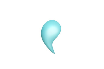 Water drop, icon, 3D