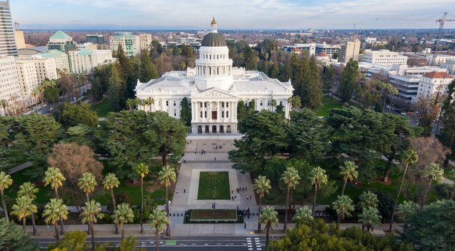 Fototapeta California State Capitol building in downtown Sacramento, California, United States.